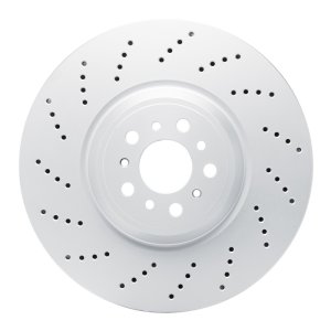 BMW M3 Brake Rotor (1) - Front Left - R1 Concepts - GeoSPEC Coated + Drilled - `21-`25